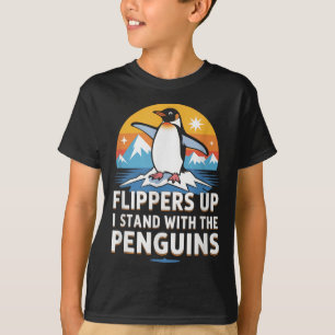 Funny Penguins Against Tariffs Liberation Day Wome T-Shirt