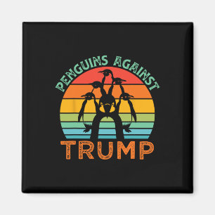 Funny Penguins Against Trump Funny Trump Tariffs C Magnet