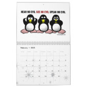 Funny Penguins Calendar (Feb 2025)