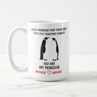 Funny Penguins Mug, Gift for her or him, Coffee Mug
