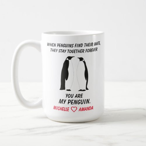 Funny Penguins Mug Gift for her or him Coffee Mug