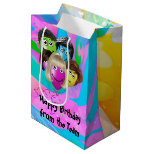 Funny People Birthday Balloons Medium Gift Bag