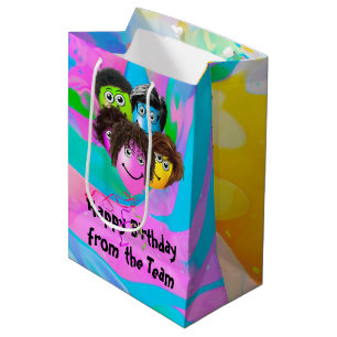 Funny People Birthday Balloons Medium Gift Bag