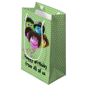 Funny People Birthday Party Balloons Small Gift Bag