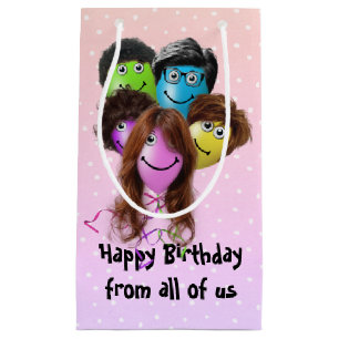 Funny People Birthday Party Balloons Small Gift Bag