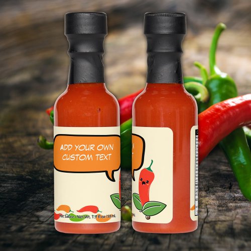 Funny Pepper Add Your Own Text Hot Sauces