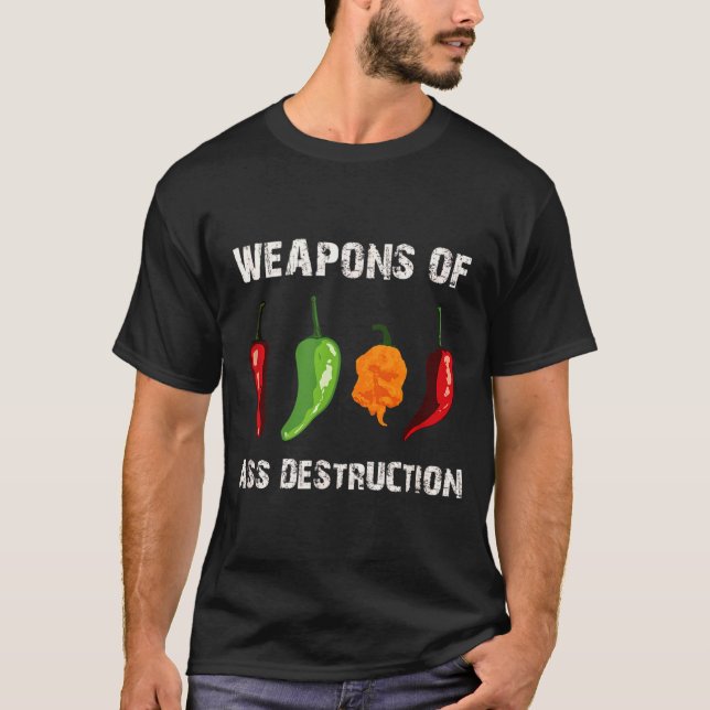 Funny Pepper Chili Head Scy Hot Foods  T-Shirt (Front)