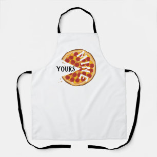 Funny pepperoni pizza cute foodie  apron