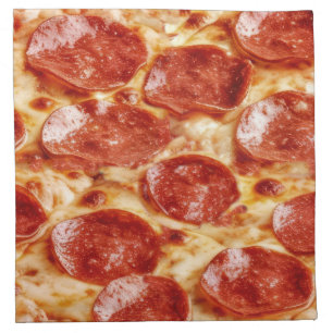 Funny Pepperoni Pizza Formal Cocktail Napkins