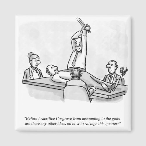 Funny Percenters Boardroom Cartoon Humor Magnet