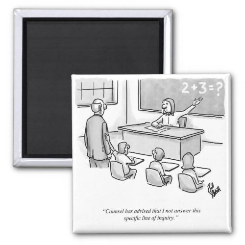 Funny Percenters Classroom Lawyer Cartoon Humor Magnet