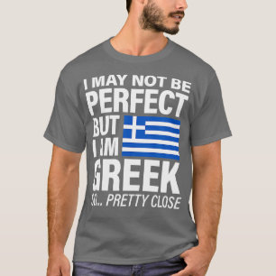Funny Perfect Greek Flag Design I Love Greece T-Shirt