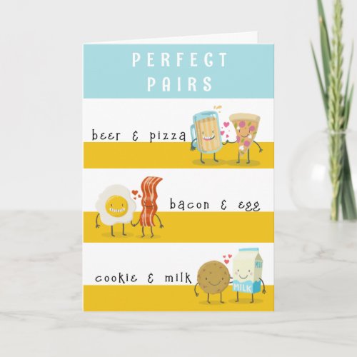 FUNNY PERFECT PAIR ANNIVERSARY CARD