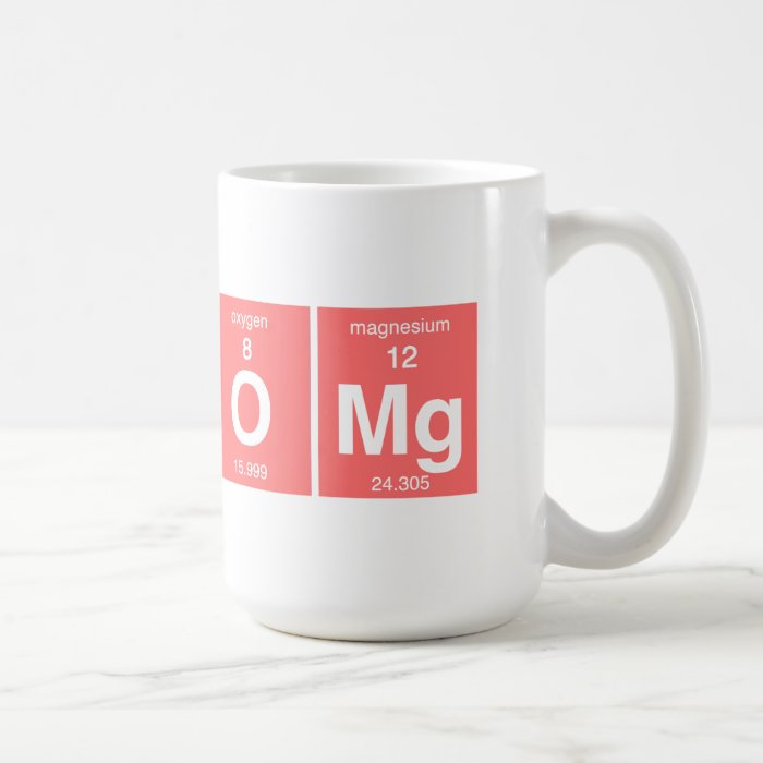 Funny Periodic table "OMG" Mug