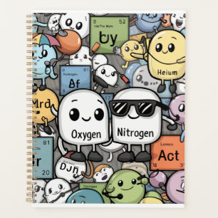Funny Periodic Table Pun Chemistry hilarious Planner