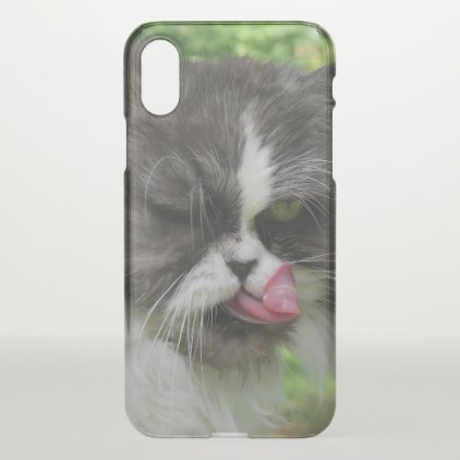 funny persian cat iPhone x case