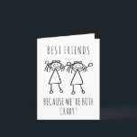 Funny Personal gift for Best friend Birthday Card<br><div class="desc">Looking for a hilarious and personal birthday gift for your best friend? Look no further than a funny birthday card! With a funny birthday card, you can show your best friend how much you care while also making them laugh. Whether it's a silly pun, a humorous cartoon, or a clever...</div>