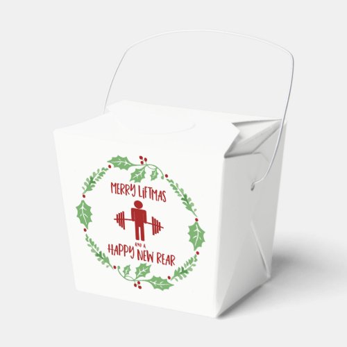 Funny Personal Trainer Fitness Christmas Liftmas Favor Boxes