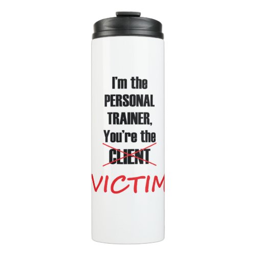 Funny Personal Trainer Fitness Gym Tumbler