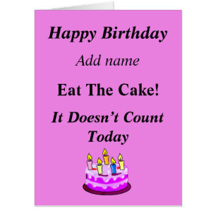 Funny personalised birthday card