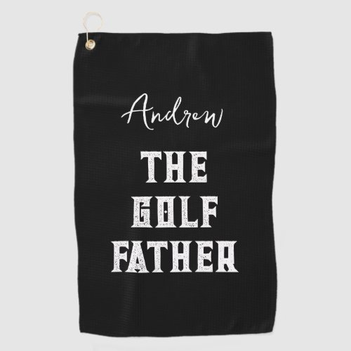 Funny personalised golf towel for golfing father