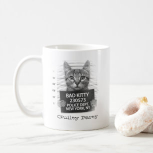 Funny Personalize Guilty Kitty Coffee Mug