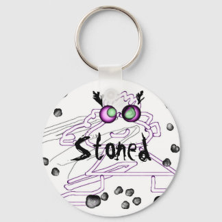 Funny Personalize Key Chain  Keychain - Stoned