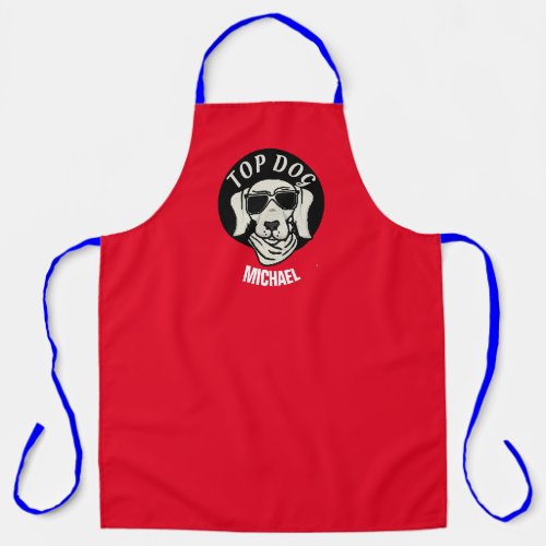 Funny Personalize Top Dog Apron