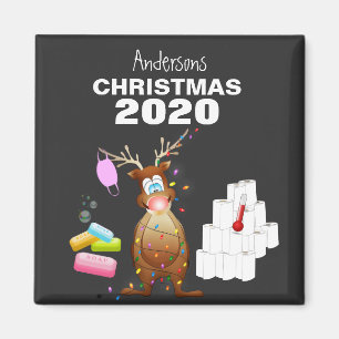 Funny Personalized 2020 Covid Christmas Magnet