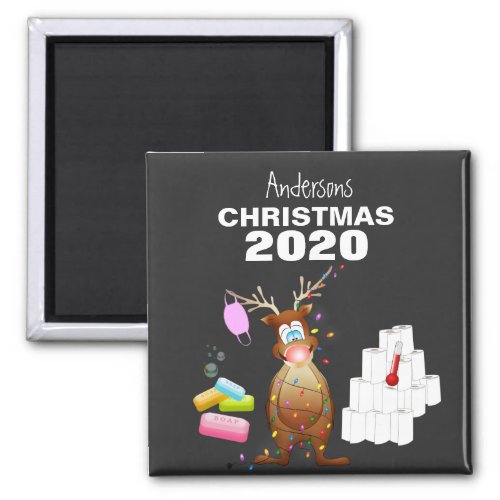 Funny Personalized 2020 Covid Christmas Magnet