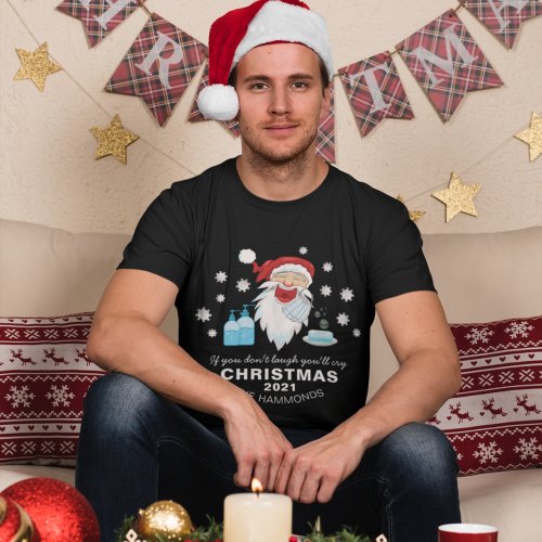 Funny Personalized 2021 Covid Christmas T_Shirt