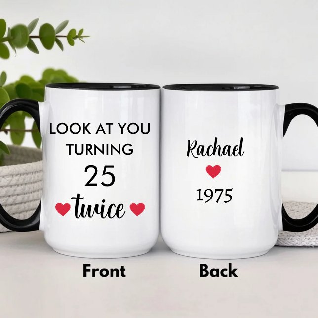 Funny Personalized 50th Birthday  Mug (Creator Uploaded)