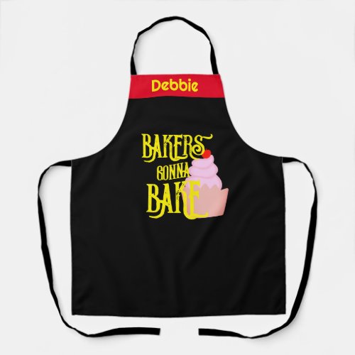 Funny Personalized Apron _ Bakers Gonna Bake