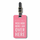 Funny Personalized Bag Attention | Humor Pink