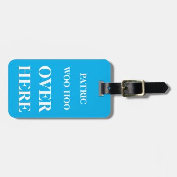 Funny Personalized Bag Attention Luggage Tag by storeman at Zazzle