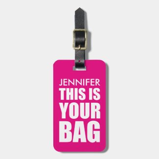 Funny Personalized Bag Attention Travel Luggage Luggage Tag