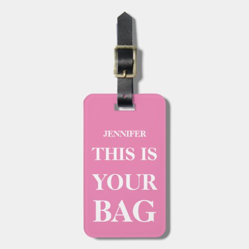 Funny Personalized Bag Attention Travel Luggage Tag