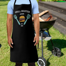 Funny Personalized BBQ Grilling Hamburgers Apron