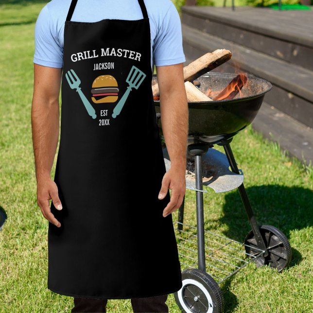 Funny Personalized BBQ Grilling Hamburgers Apron (Creator Uploaded)