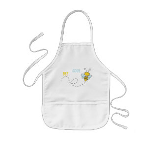 Funny Personalized Bee Cool Template Kids' Apron