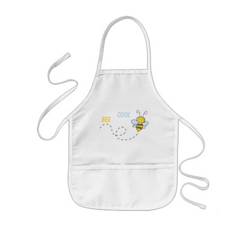 Funny Personalized Bee Cool Template Kids Apron