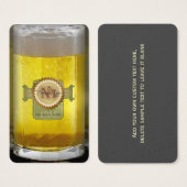 Funny Personalized Beer Glass (Front & Back)