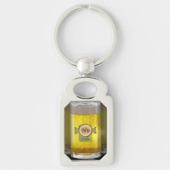 Funny Personalized Beer Glass Keychain by LaBoutiqueEclectique at Zazzle