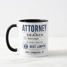 Funny Personalized Best Attorney Gift Mug