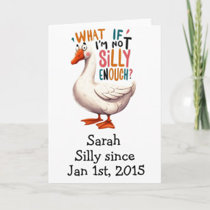 Funny Personalized Birthday Card - Silly Goose