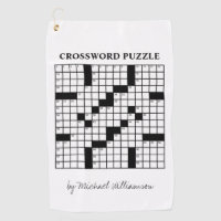 Funny Personalized Black White Crossword Puzzle