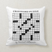 Funny Personalized Black White Crossword Puzzle