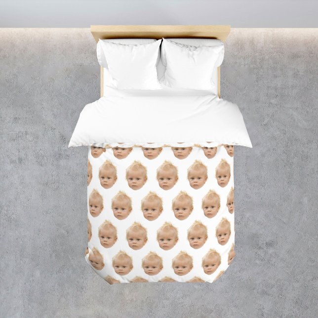 Funny Personalized Boy Face Photo Kids Bed Duvet Cover (Funny Personalized Boy Face Photo Kids Bed Duvet Cover)