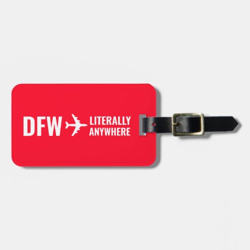 Funny Personalized Bright Red Custom  Luggage Tag