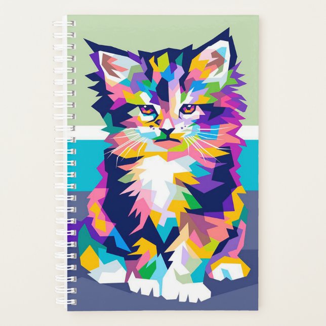 Funny Personalized Cat Owners Gift Planner (Front)